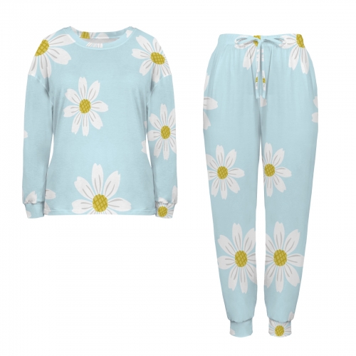 Women's Tether Leg Binding Long Pajama Sets