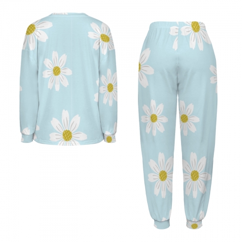 Women's Tether Leg Binding Long Pajama Sets