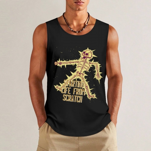 Tank Top with Multicolor Prints