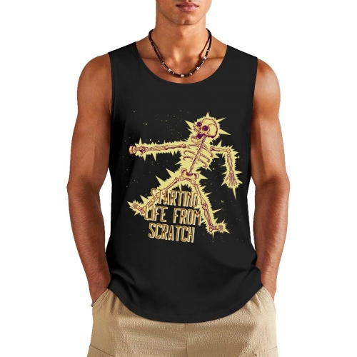 Tank Top with Multicolor Prints