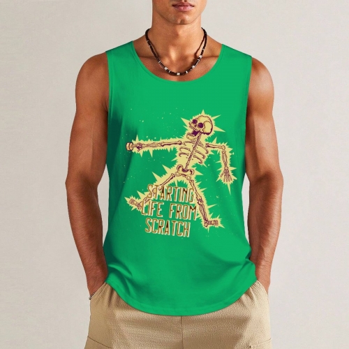 Tank Top with Multicolor Prints