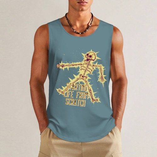 Tank Top with Multicolor Prints