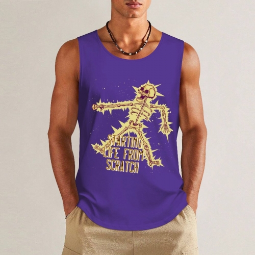 Tank Top with Multicolor Prints