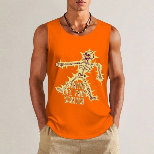 Tank Top with Multicolor Prints