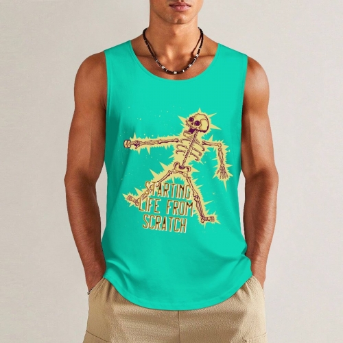 Tank Top with Multicolor Prints