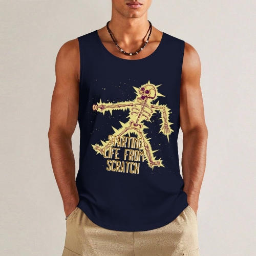 Tank Top with Multicolor Prints