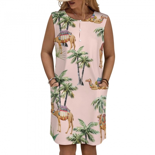 Sleeveless Pocket Dress