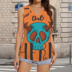 V-Neck Sleeveless Tank Tops