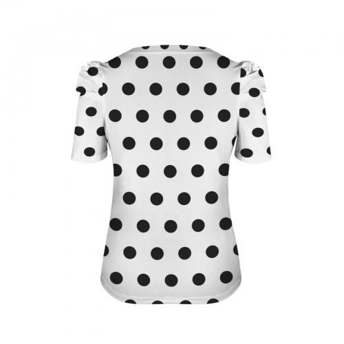 Round Neck Puff Sleeve T-Shirt