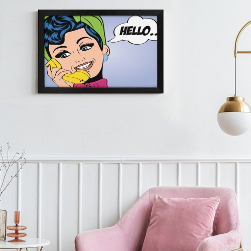 Picture Frame Canvas Painting 12"×8" - Horizontal (Black)(Made in USA)