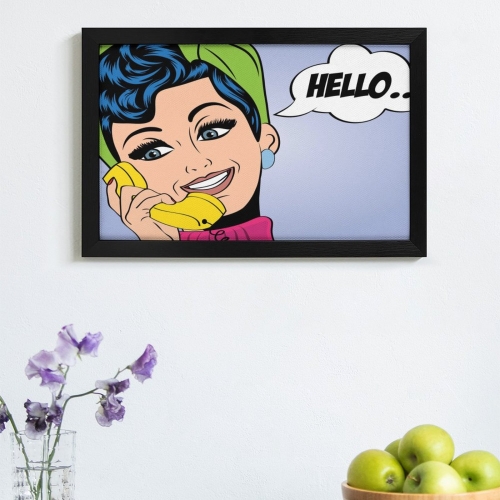 Picture Frame Canvas Painting 12"×8" - Horizontal (Black)(Made in USA)