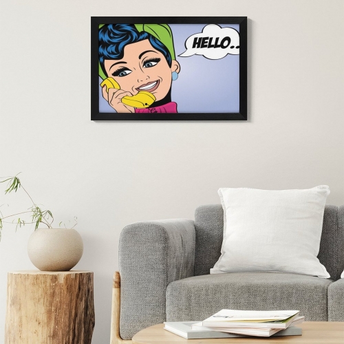 Picture Frame Canvas Painting 12"×8" - Horizontal (Black)(Made in USA)