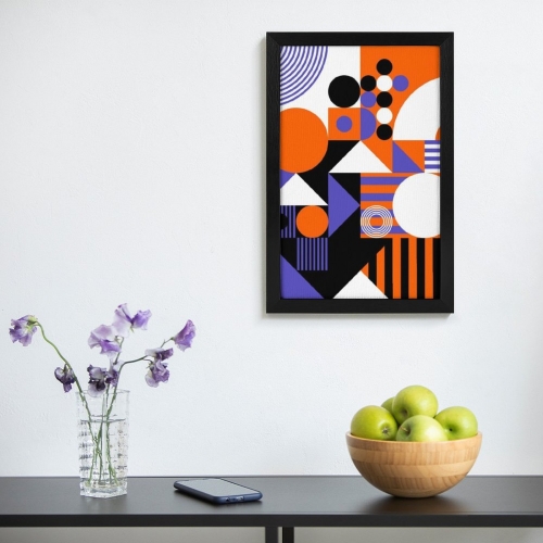 Picture Frame Canvas Painting 12" × 18" - Vertical (Black)(Made in USA)