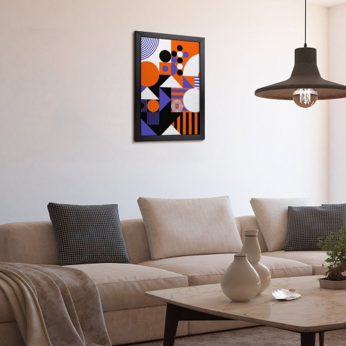 Picture Frame Canvas Painting 12" × 18" - Vertical (Black)(Made in USA)