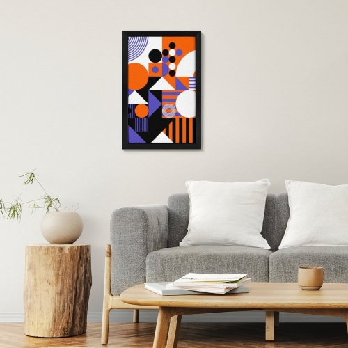 Picture Frame Canvas Painting 12" × 18" - Vertical (Black)(Made in USA)