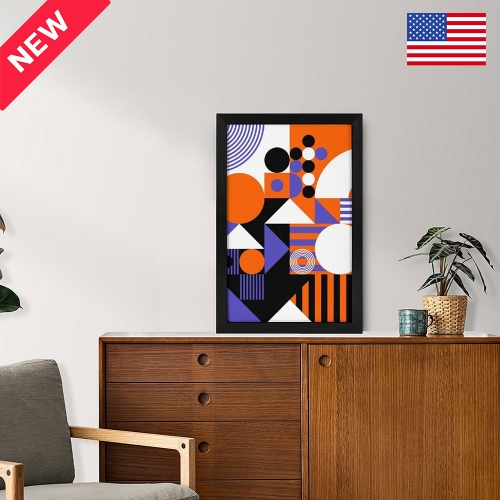 Picture Frame Canvas Painting 12" × 18" - Vertical (Black) | Ships from USA