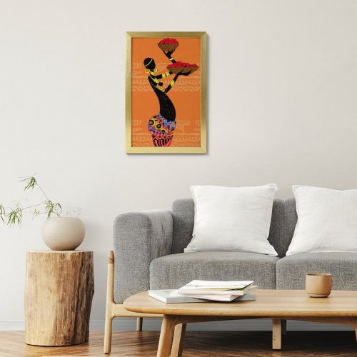 Picture Frame Canvas Painting 8" × 12" - Vertical (Golden)(Made in USA)