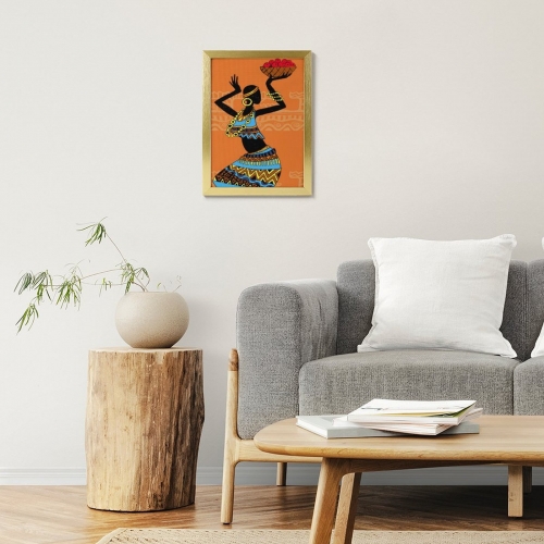 Picture Frame Canvas Painting 12" × 16" - Vertical (Golden)(Made in USA)