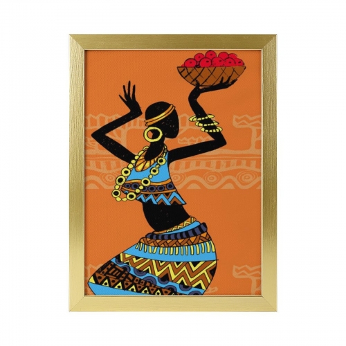 Picture Frame Canvas Painting 12" × 16" - Vertical (Golden)(Made in USA)