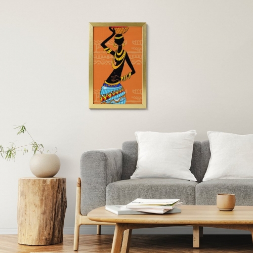 Picture Frame Canvas Painting 12" × 18" - Vertical (Golden)(Made in USA)