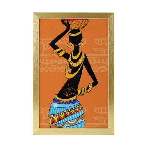 Picture Frame Canvas Painting 12" × 18" - Vertical (Golden)(Made in USA)