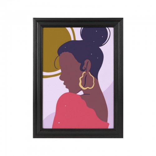 Custom Picture Frame Canvas Painting 12"×16" - Vertical (Black)(Made in USA)