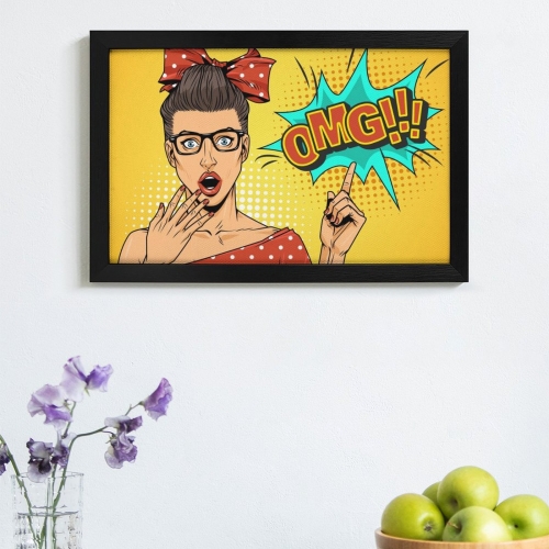 Picture Frame Canvas Painting 18"×12" - Horizontal (Black)(Made in USA)