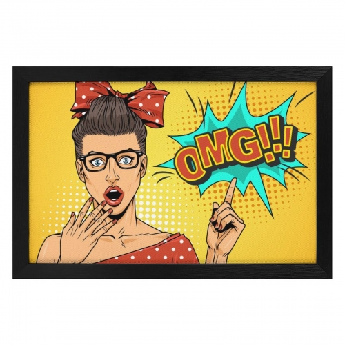 Picture Frame Canvas Painting 18"×12" - Horizontal (Black)(Made in USA)