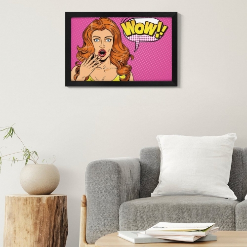 Picture Frame Canvas Painting 24"×16" - Horizontal (Black)(Made in USA)