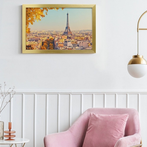 Picture Frame Canvas Painting 18"×12" - Horizontal (Golden)(Made in USA)