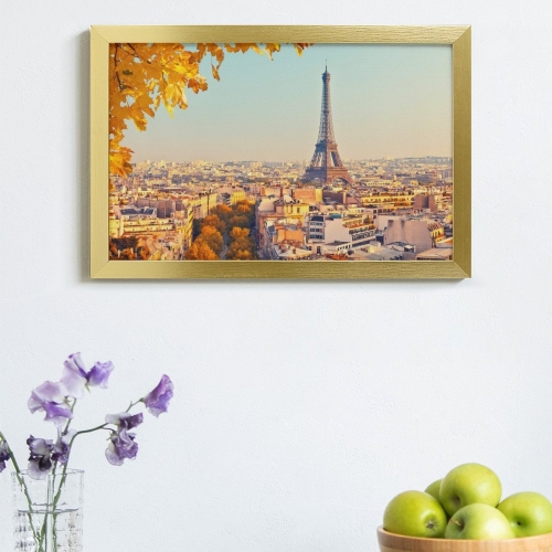 Picture Frame Canvas Painting 18"×12" - Horizontal (Golden)(Made in USA)