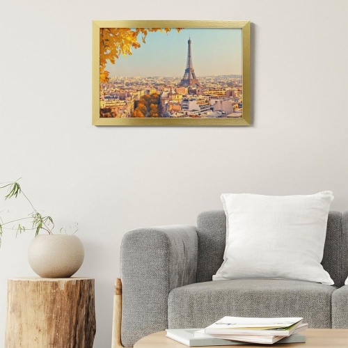 Picture Frame Canvas Painting 18"×12" - Horizontal (Golden)(Made in USA)