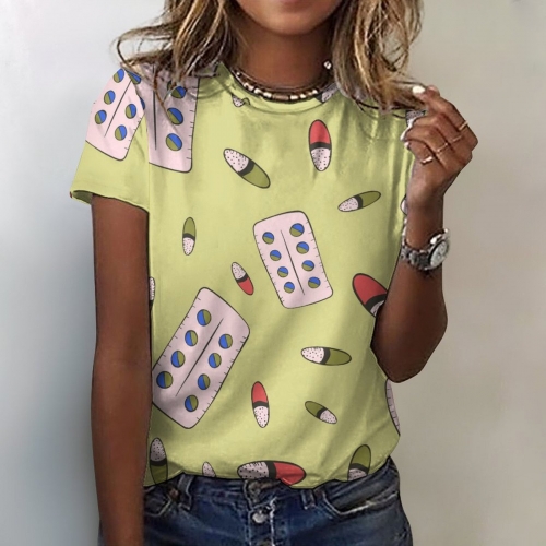 All-Over Print Women's Cotton T-Shirt