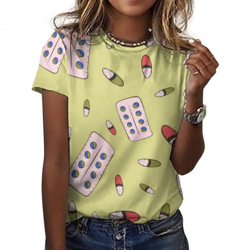 All-Over Print Women's Cotton T-Shirt