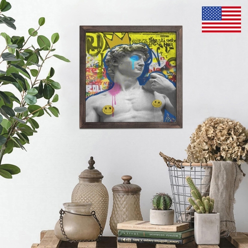 Square Wooden Photo Frame | Ships from USA