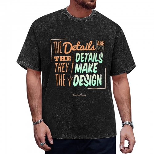 Vintage Wash Tee – Front Side Print  | Ships from USA