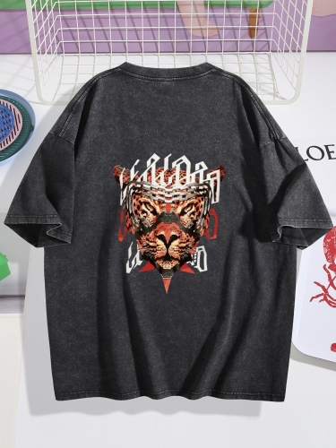 Vintage Wash Tee – Front & Back Print | Ships from USA