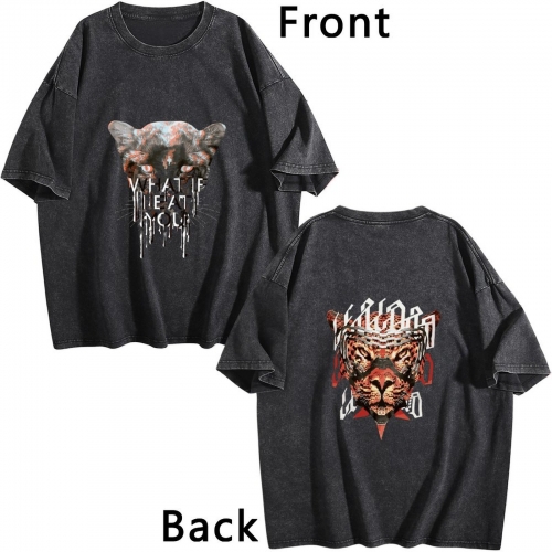 Vintage Wash Tee – Front & Back Print | Ships from USA