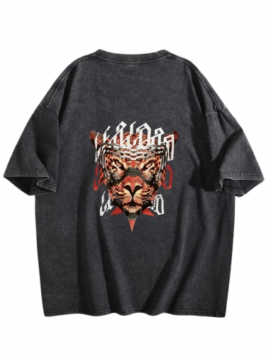 Vintage Wash Tee – Front & Back Print | Ships from USA