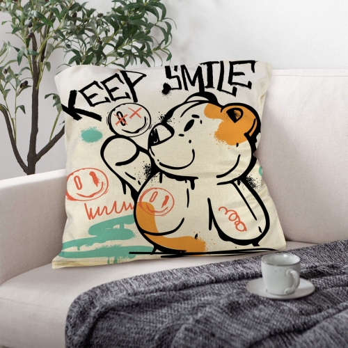 Custom Pillow Case 18x18inch (One Side Printing)(Pack of 4)(Made in USA)