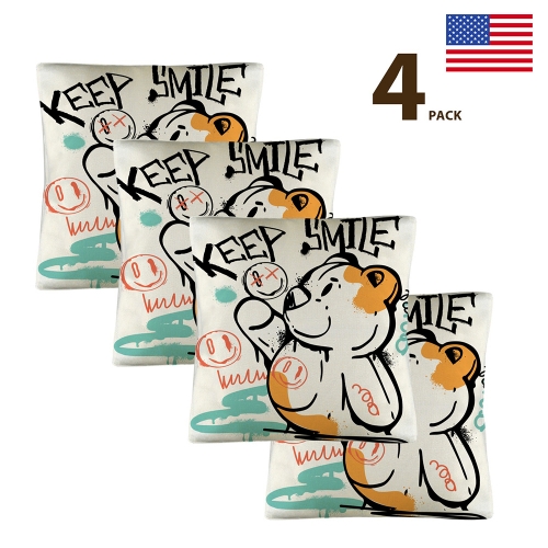 Custom Pillow Case 18x18inch (One Side Printing)(Pack of 4) | Ships from USA