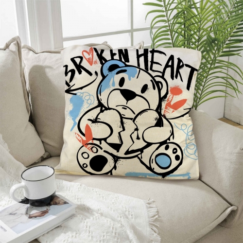 Custom Pillow Case 18x18inch (One Side Printing)(Pack of 6)(Made in USA)