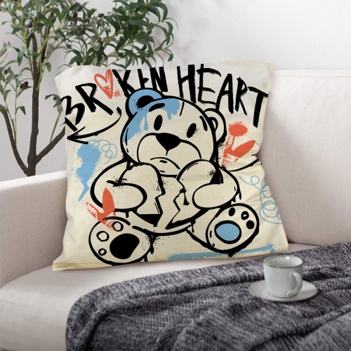 Custom Pillow Case 18x18inch (One Side Printing)(Pack of 6)(Made in USA)