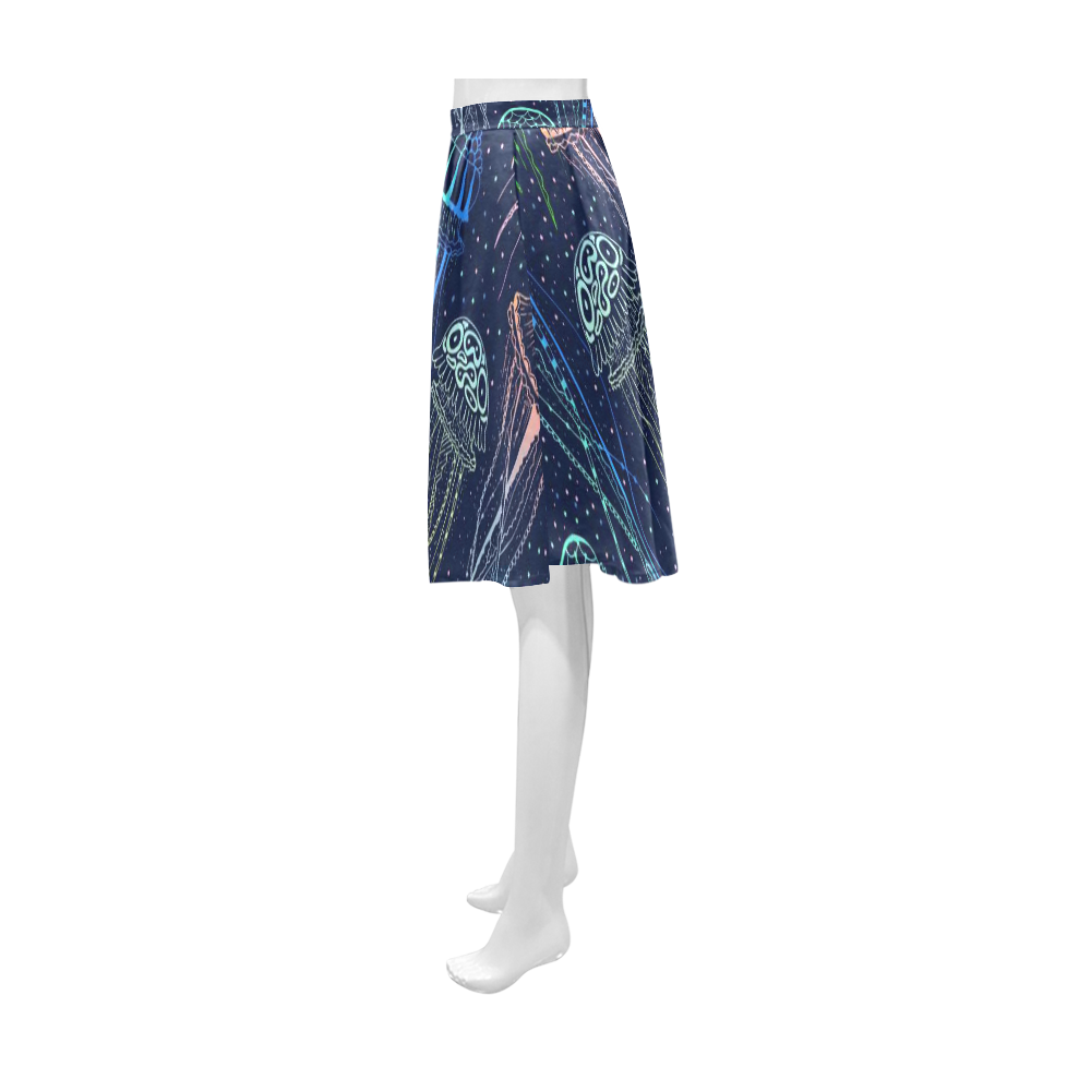 Custom Printing Pleated Midi Skirt - Print on Demand | InterestPrint