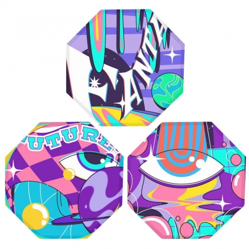 Octagon Metal Wall Sign(3 PCS)  | Ships from USA