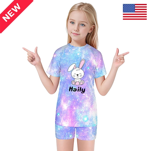 Kid's Short Sleeve Swimsuit Set | Ships from USA