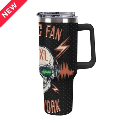 40oz Tumbler with Multi-Color Top Handle