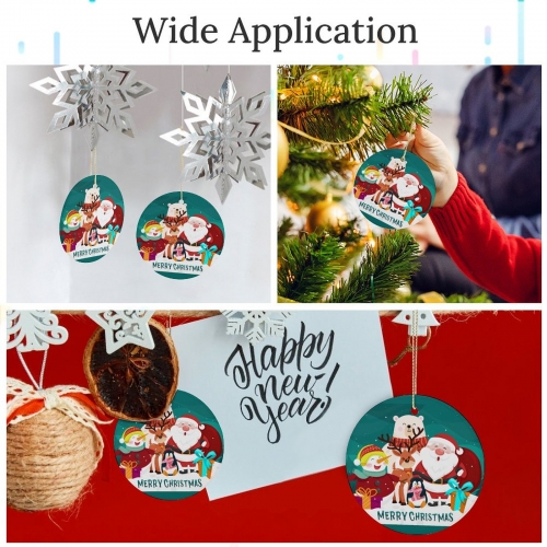 Circle Ceramic Ornament (Made in USA)