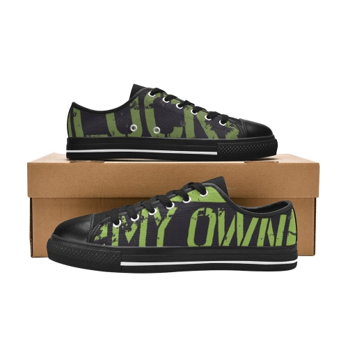 Aquila Canvas Men's Shoes (Model 018) (Four Panels with Different Printing)