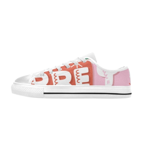 Aquila Canvas Women's Shoes (Model 018)(Four Panels with Different Printing)